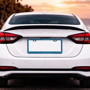 Blue Rhinestone Bling License Plate Frame Sparkly Crystal Glam Car Accessory New